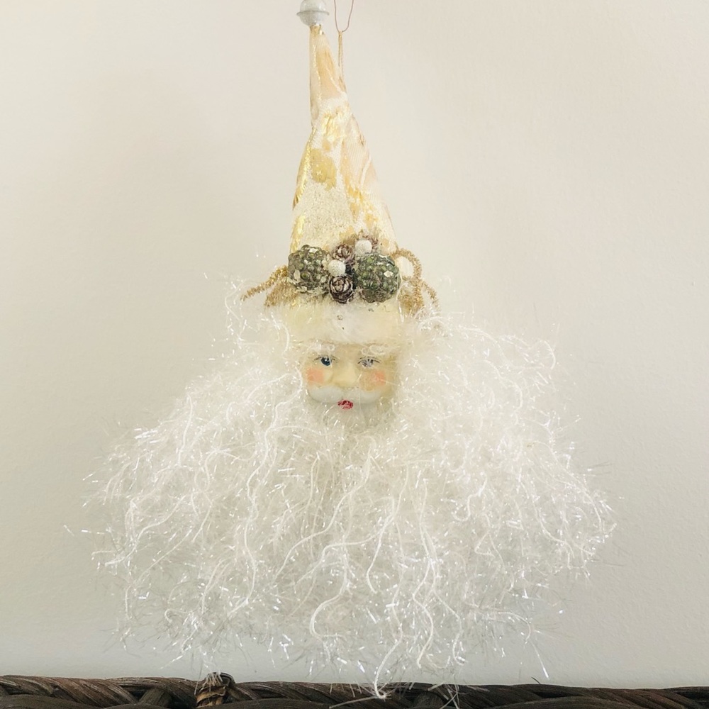Vintage Santa Head Ornament